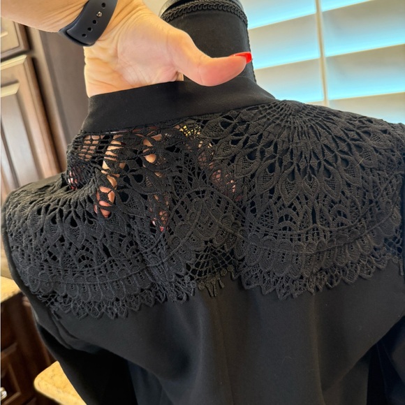 NWOT Kobi Halperin Claudia Black with Lace Back Detail Blazer– Size M - Picture 4 of 9